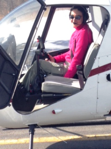 Kate Drisco-Private Pilot on the controls